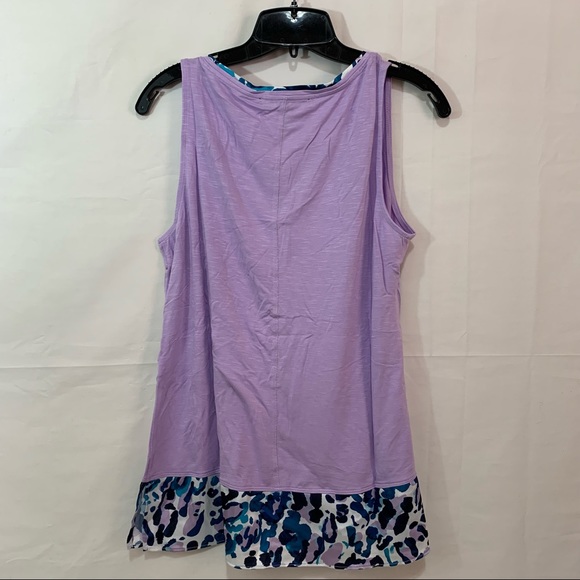 White House Black Market Woven Hem Tank in Purple Size Med - Picture 5 of 5